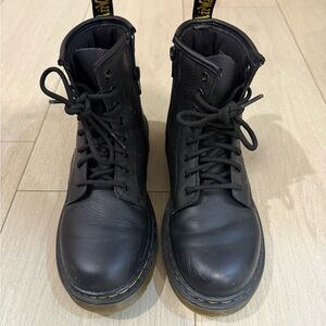 Dr. Martens Black Leather Combat Boots